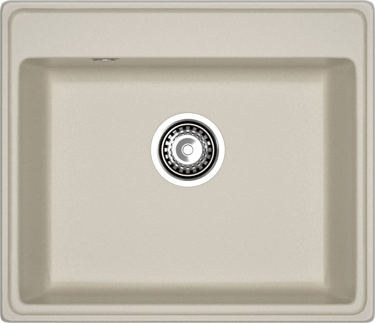 Кухонная мойка Granfest Vertex V-580 топаз 60х50 цвет серый поверхность матовая