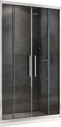 Душевая дверь Abber Schwarzer Diamant AG33180H 180х195 стекло прозрачное профиль хром