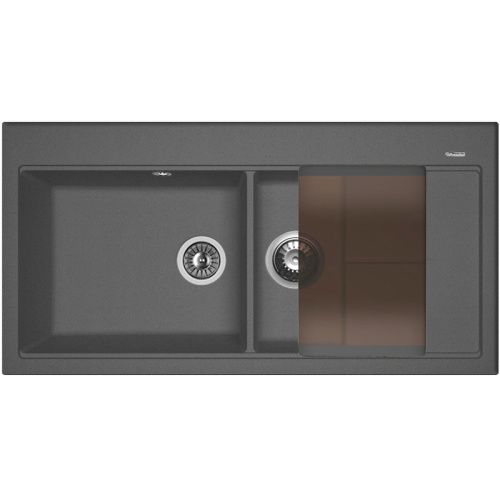 Кухонная мойка Florentina Россана 20.335.E1000.302 100х50 цвет черный поверхность матовая