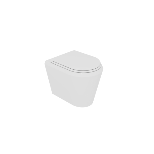 Чаша унитаза приставная GSG Ceramic Design Cruise CRWC01000 цвет белый без сиденья безободковая