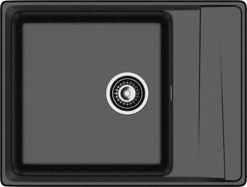 Кухонная мойка Granfest Level LV-660L черный 65х50 цвет черный поверхность матовая