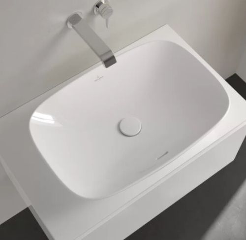 Раковина из сантехнического фарфора Villeroy Boch Loop&Friends 4A500001 60х40 накладная цвет белый без отверстий под смеситель