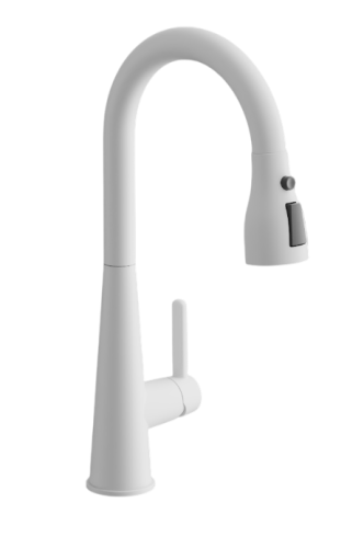 Смеситель для кухни BELZ B74816-8 на столешницу белый