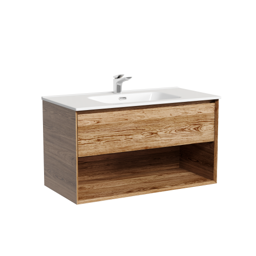 Тумба под раковину Sancos Marmi 1.0 MR1.090ECH 90х40 подвесная цвет коричневый