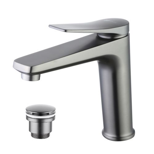 Смеситель LeMark Bronx LM3737GM на раковину графит