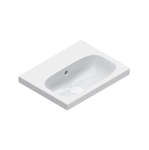 Раковина керамическая Catalano Alvea 620450001 50 см подвесная цвет белый без отверстий под смеситель