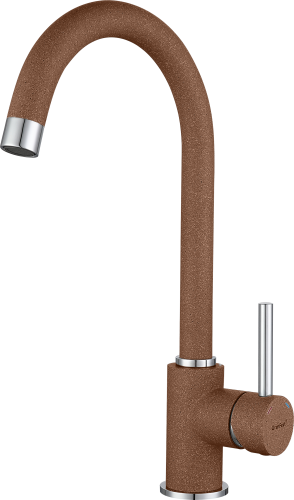 Смеситель для кухни Granfest 3650 терракот на мойку коричневый
