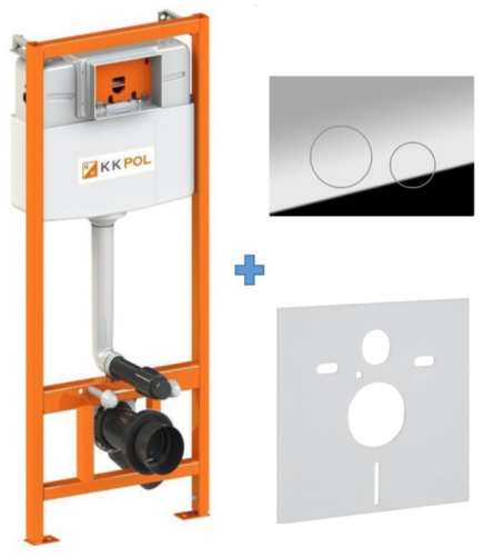 Инсталляция + кнопка смыва KK POL Standard 350/ZPW/425-109-S0