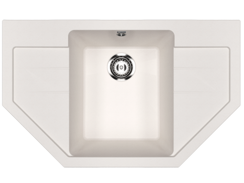 Кухонная мойка Ulgran Classic U-609-331 80х50 цвет белый