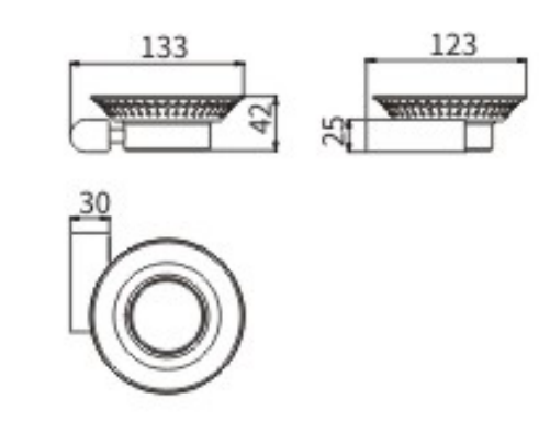 Мыльница CeramaLux Florenzia 63104 - фото 2