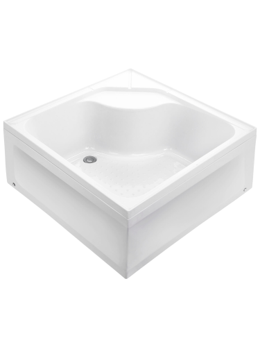 Душевой поддон акриловый Wemor 10000006111 100х100 белый с каркасом