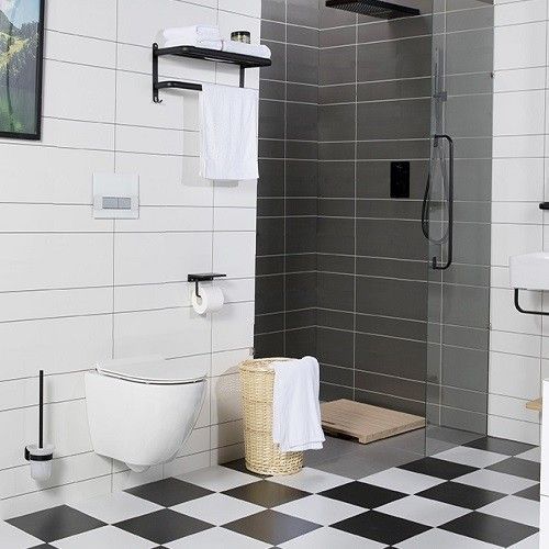 Унитаз подвесной CeramaLux 2196-1 белый с сиденьем микролифт безободковый каскадный смыв