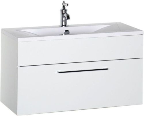 Тумба под раковину De Aqua Кубика 167034 90х40 подвесная цвет белый