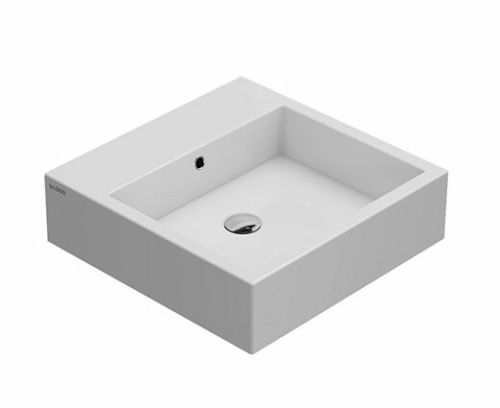 Раковина керамическая Globo Stone SCQ51BI 50х50 накладная цвет белый