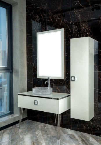 Столешница Armadi Art Lucido 853-100-WH 100х50 накладная цвет белый