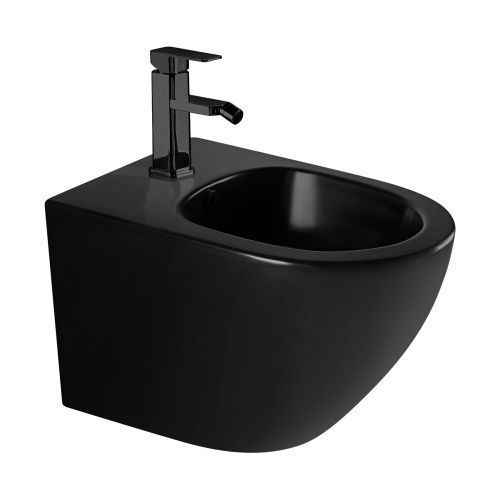 Биде подвесное Abber Bequem AC1150MB цвет черный