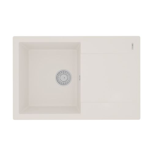 Кухонная мойка LeMark Imandra 760 9910028 75х50 цвет белый поверхность матовая