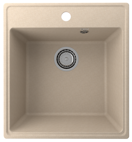 Кухонная мойка Ulgran Quartz Forte 460-03 45х50 цвет бежевый поверхность матовая