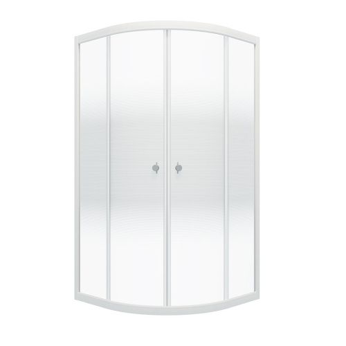 Душевой уголок Тритон Лайт Щ0000064835 90х90 стекло с рисунком профиль белый без поддона