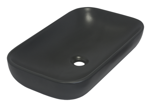 Раковина мебельная из сантехнического фарфора Sanita Luxe Infinity 60 (серая) INFSLWB25 60х40 накладная цвет серый