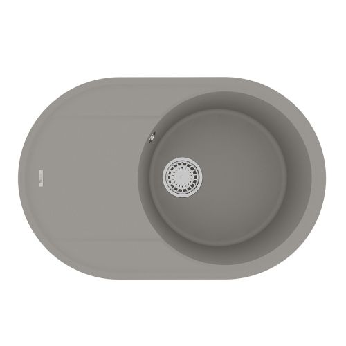 Кухонная мойка LeMark Lacha 760 9910057 75х50 цвет серый поверхность матовая