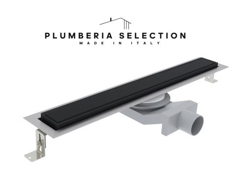Душевой лоток Plumberia Selection PST IN-TILE PST60NO 60х5 черный