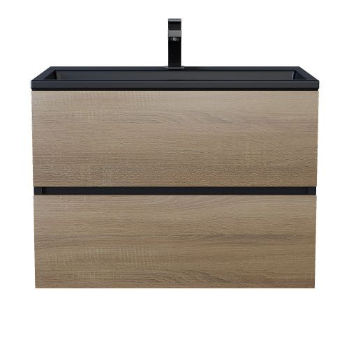 Тумба с раковиной Uperwood Barsa 298301042 70х50 цвет коричневый/черный