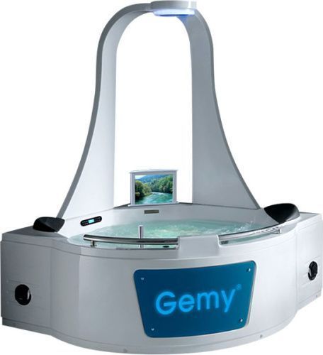 Ванна акриловая гидромассажная Gemy G9070 O 170х170 угловая четверть круга с каркасом