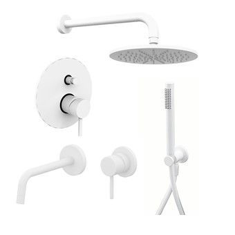 Душевая система Paffoni Light KITLIG015BO006 встраиваемая в стену цвет белый