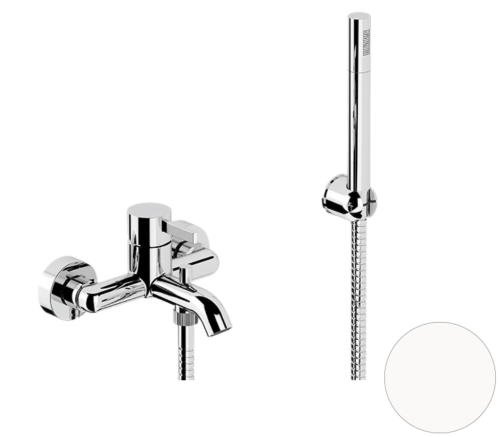 Смеситель для ванны Remer Metrica MC02BO настенный белый