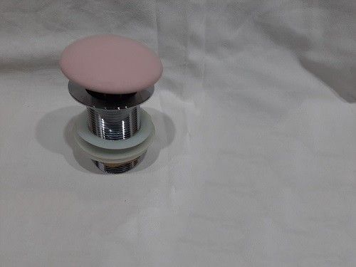 Раковина из сантехнического фаянса CeramaLux 104MP-3 40х40 накладная цвет розовый без отверстий под смеситель - фото 2