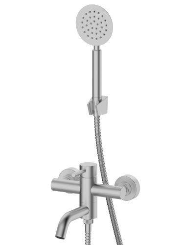 Смеситель для ванны Rush Melos SUS1101-44 настенный сатин