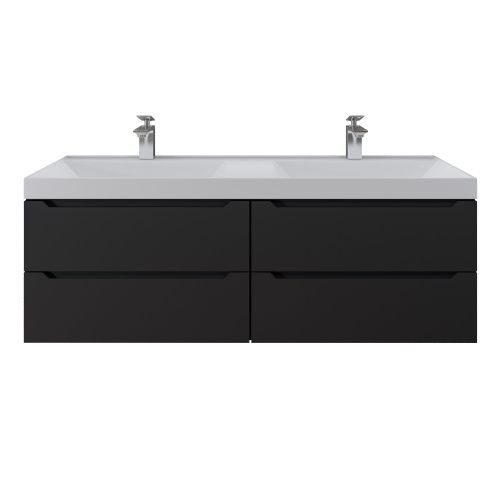 Тумба под раковину Uperwood Tanos 2910203302 120х50 подвесная цвет черный