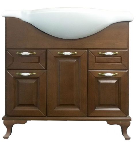 Тумба с раковиной Loranto Пандора 561738.01.012 напольная цвет коричневый