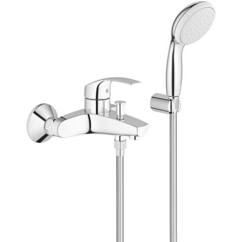 Смеситель Grohe Eurosmart 3330220A настенный хром