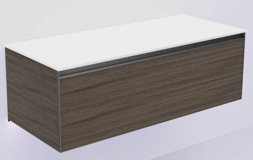 Тумба под раковину Armadi Art Quatro 790-M1-120-OA-A-LED 120х50 подвесная цвет коричневый