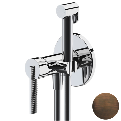 Гигиенический душ со смесителем Daniel ANC645BP4DCOIL бронза