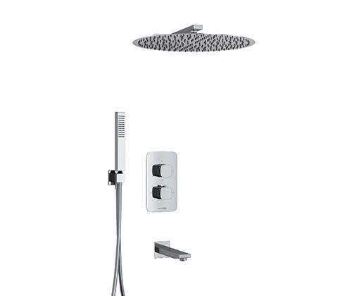 Душевая система Wasserkraft A178644 Thermo встраиваемая в стену цвет хром с термостатом