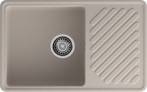 Кухонная мойка Granfest Quarz 52 песочный 75х50 цвет бежевый поверхность матовая