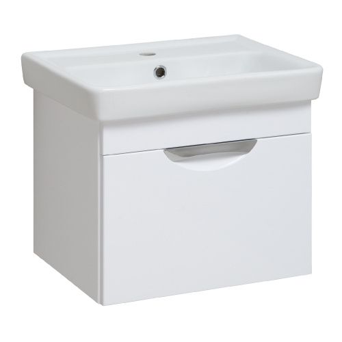 Тумба под раковину Runo ИБИЦА 00000001046 50х30 подвесная цвет белый