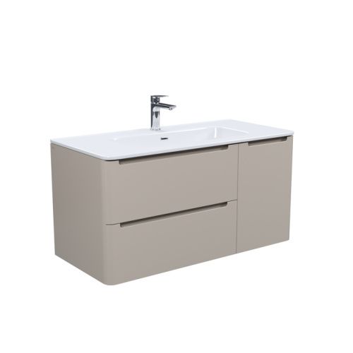 Тумба с раковиной Iddis Edifice EDI10C0i95K 100х50 подвесная цвет бежевый