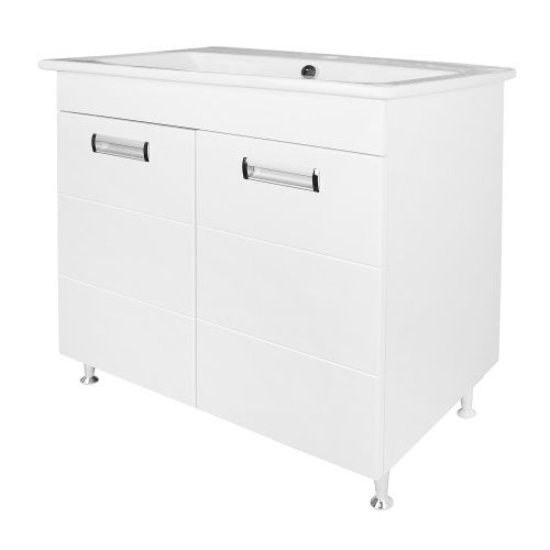 Тумба с раковиной Loranto Дина CS00089899 80х50 напольная цвет белый