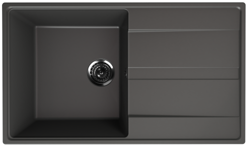 Кухонная мойка Ulgran Quartz Prima 850-09 85х50 цвет серый поверхность матовая