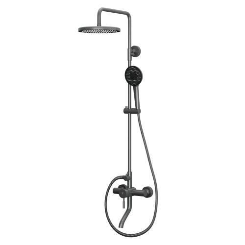 Душевая стойка Rush Melos SUS1101-40Grey настенная цвет серый