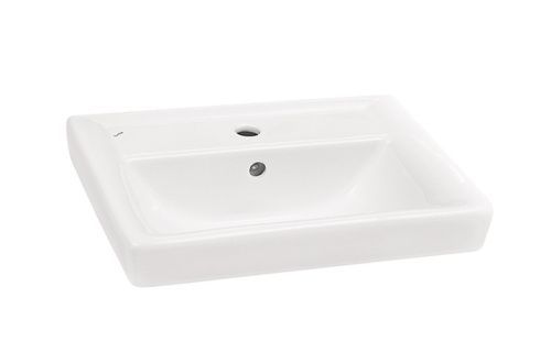 Раковина из сантехнического фаянса Aquaton Тигода 1WH302127 60х40 накладная цвет белый 1 отверстие под смеситель