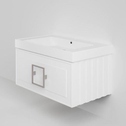 Тумба с раковиной La Fenice CUBO NFNC-01-CUB-B-80-1-80 80х50 подвесная цвет белый