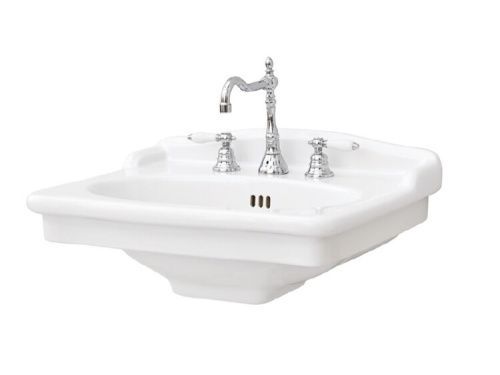 Раковина керамическая Artceram Hermitage HEL002 01 00 70х60 подвесная цвет белый 1 отверстие под смеситель