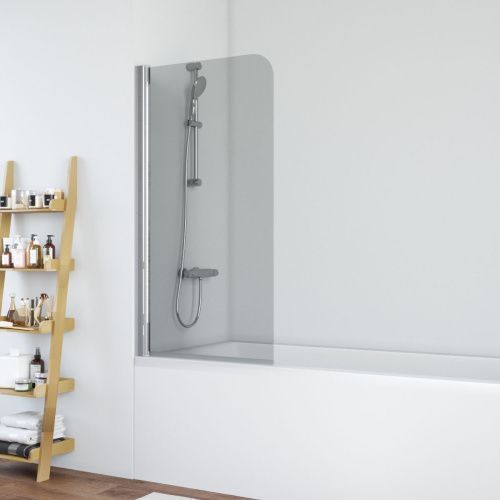 Душевая шторка на ванну Vegas-Glass EV+EV NOVO EV 70 08 07 70х140 стекло тонированное профиль хром ориентация универсальная