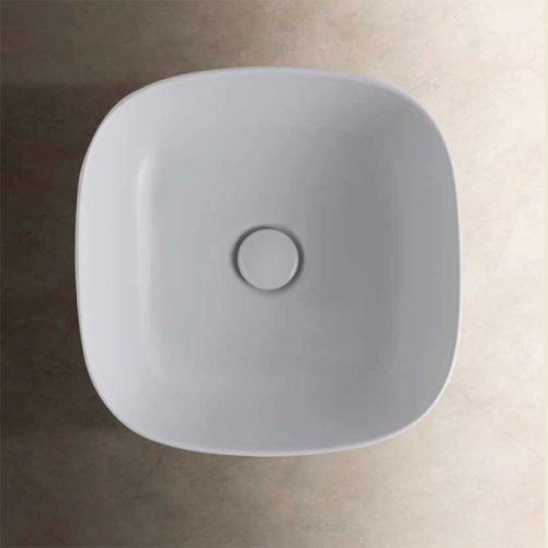 Раковина керамическая Globo T-Edge B6Q38.BI*0 40 см накладная цвет белый без отверстий под смеситель