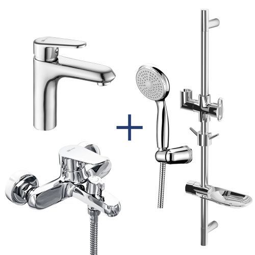 Комплект смеситель + душевой гарнитур LeMark Point LM0380C на раковину хром